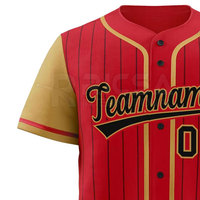 Maillot de baseball pour homme, grande taille, respirant, en maille, vêtements de sport légers, séchage rapide, uniforme athlétique à manches courtes, personnalisable pour l'équipe