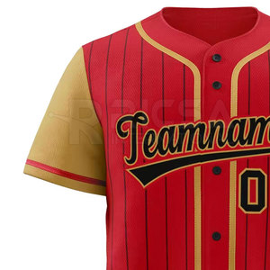 Maillot de baseball pour homme, grande taille, respirant, en maille, vêtements de sport légers, séchage rapide, uniforme athlétique à manches courtes, personnalisable pour l'équipe - Product Image 6