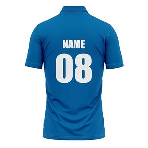 เสื้อคริกเก็ตแบบขายส่งที่ปรับแต่งได้สำหรับสโมสรและทัวร์นาเมนต์ - เสื้อผ้ากีฬาผ้าฝ้าย/โพลีเอสเตอร์พิมพ์ลายดิจิทัล ชื่อทีม/ชื่อผู้เล่น - Product Image 5