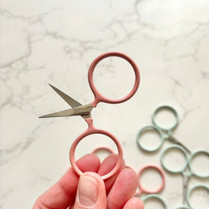 Premium Custom Color Embroidery <b>Scissors</b> Sharp Stainless Steel Fine Tip <b>Sewing</b> Needlework Thread Cutting Craft Tool - Product Image 2