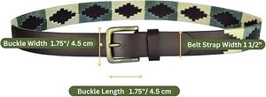 Premium Argentina Leather <b>Belt</b>\Custom Leisure Sport Embroidered Polo <b>Belt</b> Emboss Genuine <b>Belt</b> with Customization logo - Product Image 2