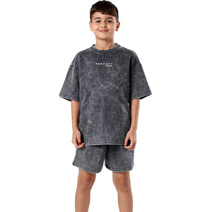 T-shirts confortables 100% coton pour garçons, effet délavé, qualité supérieure, t-shirts unisexes pour enfants, vêtements pour enfants, t-shirts avec logo personnalisé - Product Image 6