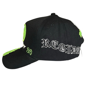 Nuevos Estilos 2025 Originales INFERNO 24K ROSE GOLD Gorras Barbas de 5 Paneles Deportivas Negras con Visera Curva Vintage de Béisbol Beard NFC - Product Image 3