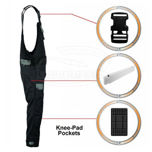 Bavoirs de travail personnalisés respirants bavoirs de travail fabriqués en polyester bavoirs de travail bon marché pour adultes - Product Image 3