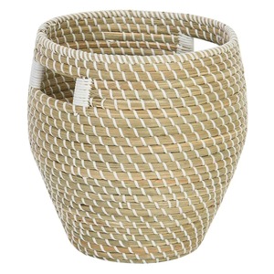 Seagrass <b>basket</b> for storing items, natural color Handmade <b>Storage</b> <b>Basket</b> Wholesale eco-friendly Made in Viet Nam - Product Image 5