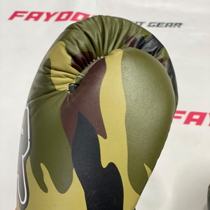 Echte Rindsleder Fairtex x AAPE Limited Edition Camo Boxhandschuhe OEM Maßanfertigung mit Klettverschluss Professionelle Muay Thai Handschuhe - Product Image 2