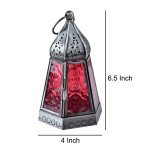 Yellow Iron <b>Lantern</b> With Star Cutouts Portable Candle Holder For Home Decoration Handmade Candle <b>Lanterns</b> On Sale - Product Image 6