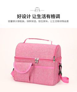 Bolsa de Pañales Acolchada y Aislada para Mamá con Bolsillos Dobles para Biberones, Compartimentos de Gran Capacidad y Ranura Antirrobo para Teléfono, para Viajes con Bebé - Product Image 2