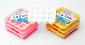Ice Tray <b>9</b> Grids Food Grade Plastic Reusable Stackable BPA Free Safe for Freezer Use - Product Image 2