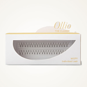 Pestañas individuales Ollio Olrio The Classic Individual Lashes Single Pack - Extensiones de pestañas Wispy de 9 mm - Product Image 3