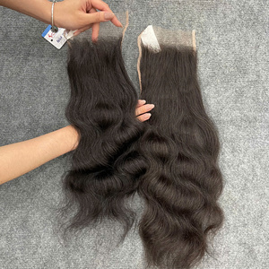 Pelucas de cabello humano con cierre de encaje HD y encaje frontal, cabello virgen liso de color natural, de proveedor de cabello virgen. - Product Image 5