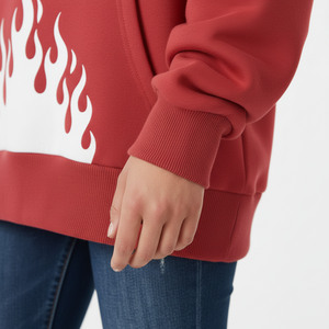 Sudadera con Capucha de 220g, Resistente al Viento, con Estampado Digital, 100% Algodón, Cuello Redondo, Estilo Casual, Moderna, Unisex, para Parejas - Product Image 6