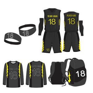 Nouveau design été hommes kits de basket-ball ensemble de maillots équipe club vêtements de basket-ball imprimer numéro uniformes de basket-ball - Product Image 3