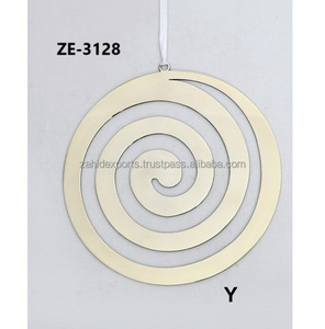 Premium Hand-Cut Silver Modern Geometric Wall Sculpture Luxury Still Life Pattern Hotels Home <b>Decor</b> Made India Zahid Exports - Product Image 2