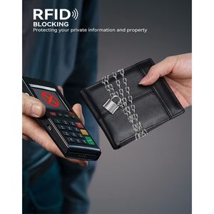 Men's <b>RFID</b> Blocking Leather Bifold <b>Wallet</b> with 16 Card Slots and 1 ID Window - Product Image 3