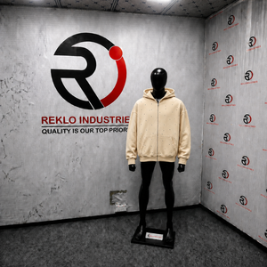 Beige Full Zip Hoodie <b>Men</b> Premium Oversized Streetwear Tiny <b>Black</b> Dot Design <b>Fleece</b> Hooded Jacket Casual Winter Fashion Sale Fit - Product Image 3