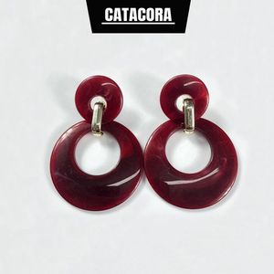 Boucles d'oreilles classiques en résine pour femmes H a CRAFT avec design géométrique pour les occasions de fête - Product Image 3