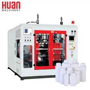 Máquina automática de moldeado por soplado, barril para hacer muñecas, maquinaria Huan de plástico de extrusión, botella de aceite de 0-5L, 380V/50HZ, CE ISO 7T
