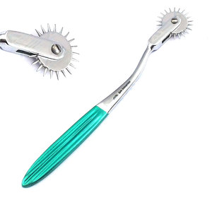 Instrument chirurgical pour tests neurologiques, roue de Wartenberg en acier inoxydable verte, qualité supérieure - Product Image 1