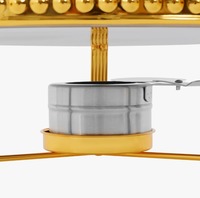 Recipiente Redondo de Acero Inoxidable de Gran Capacidad para Buffet, 150L, con Calentamiento a Vapor, Eficiencia Energética A++, para Hoteles y Eventos