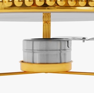 ชุดอุ่นอาหารทรงกลมสแตนเลสขนาดใหญ่ 9 ควอร์ต สำหรับโรงแรมและงานจัดเลี้ยง ราคาประหยัด - Product Image 4