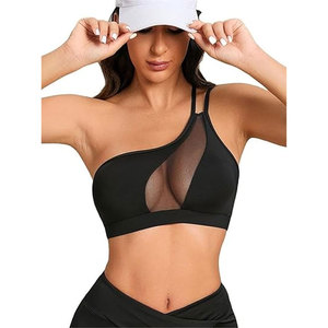 Soutien-gorge de sport respirant et absorbant la transpiration pour femme, en tissu super doux et flexible, avec empiècements en maille, idéal pour le fitness - Product Image 1