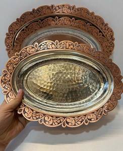 Bol à fruits en cuivre de luxe pour la maison et la cuisine, sculpté, pour desserts, gâteaux et fruits secs, compatible lave-vaisselle, écologique, design vintage, promotionnel - Product Image 2