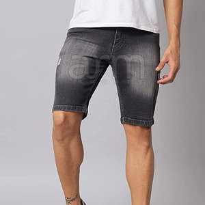 Shorts en jean pour hommes, fabriqués en usine, design personnalisé, votre propre logo, vêtements décontractés confortables, shorts en jean pour hommes - Product Image 5