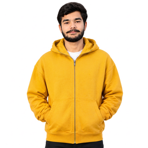 Wholesale custom men hoodies boxy <b>hoodie</b> embroidered logo men streetwear brand hoodies for US Brands - Product Image 3