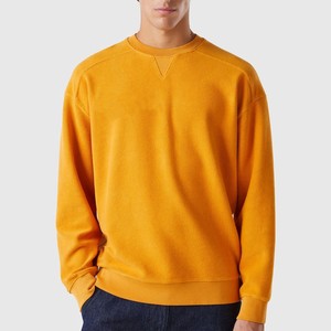 Sweat-shirt unisexe surdimensionné à col rond en polaire tricotée 100% polyester, couleur personnalisable, vêtement d'hiver décontracté, manches régulières - Product Image 1