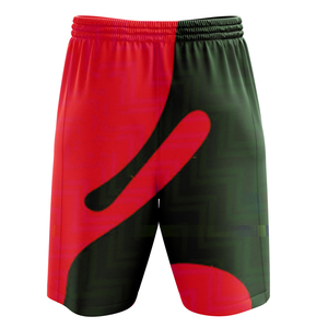 กางเกงขาสั้นสำหรับเล่นกีฬาและว่ายน้ำ ลายพิมพ์ กางเกงกีฬาแห้งเร็ว กางเกงออกกำลังกาย เอวยางยืด กางเกงลำลองสำหรับฟิตเนสและวิ่ง รับทำโลโก้ตามสั่ง OEM - Product Image 2