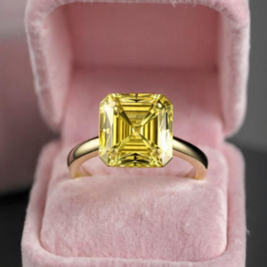 Diamantes Sueltos de Laboratorio con Corte Ascher, Color Amarillo Intenso, Certificados por IGI, 1CT 2CT, Alta Calidad, Diamantes Originales FVY - Product Image 4