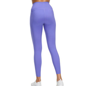 Leggings de sport pour femmes personnalisés, taille haute, effet ventre plat, doux et soyeux, longueur cheville, pour yoga et gym, fabricant OEM - Product Image 4
