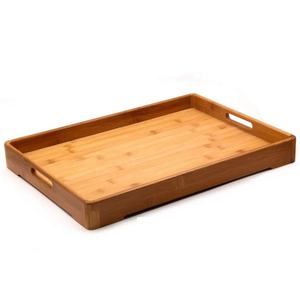 Plateau de service en bois naturel de qualité supérieure fait à la main avec poignée découpée classique taille personnalisée pour la maison Table à manger service de nourriture et décor - Product Image 3