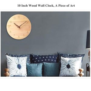 Teak Wood Round Traditional Wall Desk <b>Clocks</b> Abstract Geometric Pattern OEM Custom Wholesale | Aqudus India - Product Image 4