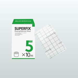 Cinta médica Superfix 5cm x 10m, rollo de vendaje adhesivo no tejido, vendaje autoadhesivo. - Product Image 3