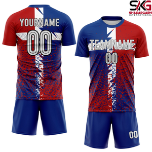 Ensemble d'uniformes de football personnalisés – Maillot et short de football sublimés pour équipe - Product Image 3