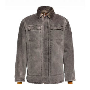 Contrast Pockets <b>Canvas</b> <b>Jacket</b> Custom Manufacture High Quality 100% Cotton <b>Canvas</b> <b>Jacket</b> Pockets Mens Work <b>Jackets</b> - Product Image 3