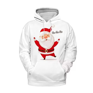 Wholesale Unisex Fleece Pullover Hoodie Pocket Polyester/Cotton Blend Sublimation Printed OEM Streetwear Casual Winter - Product Image 4