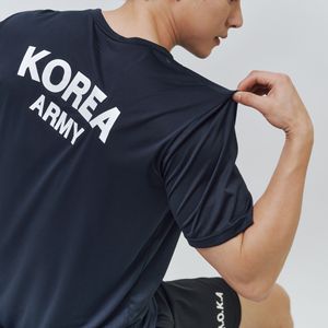 ROKA เสื้อยืดตาข่ายยุทธวิธีเกาหลีแห้งเร็วระบายอากาศได้น้ำหนักเบาแขนสั้นพิมพ์ลายสปอร์ตเสื้อยิมกีฬา - Product Image 2