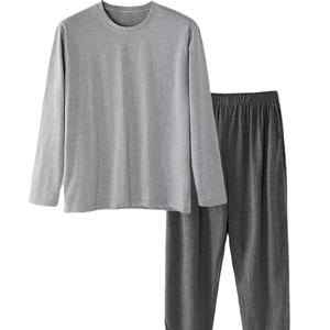 Pijama negro Vintage elegante de lujo para mujer, ropa de dormir de algodón, cintura elástica, patrón estampado suave, pijama de punto, Primavera Verano - Product Image 4