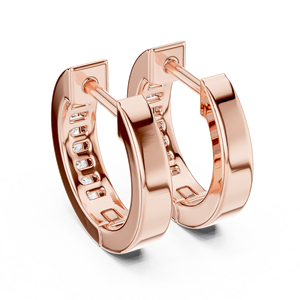 Juego de Aretes de Aro Económicos en Oro Rosa de 18K con Diamantes Cultivados en Laboratorio, Certificados por IGI, Chapados en Rodio, para Uso Diario y Eventos Glamurosos - Product Image 3