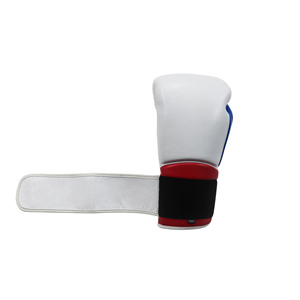 Gants de boxe d'entraînement en cuir véritable haut de gamme pour adultes 12oz 16oz avec poignées, fermeture auto-agrippante, support de poignet rembourré, pour sparring et usage intensif - Product Image 5