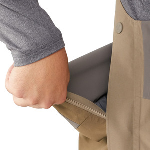 Pantalon de ski à capuche personnalisé couleur beige sable, imperméable 10 000 mm, respirant, écologique, isolé, multi-poches, pour snowboard, hiver - Product Image 5