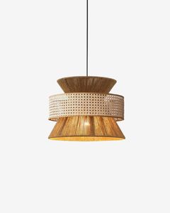 Lámpara Colgante de Ratán Tejida a Mano, Ecológica, de Bambú, para Decoración de Interiores del Hogar - Product Image 1
