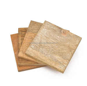 Ensemble de sous-verres en bois de manguier élégant Design uni chic pour manger gratuit Royal Decore Mart sous-verres pour café thé utilisation de bureau - Product Image 2