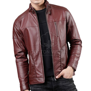 Chaqueta de Cuero Transpirable para Hombre, de Alta Calidad, en Oferta, con el Mejor Diseño, Ropa Masculina con Chaquetas Competitivas - Product Image 1