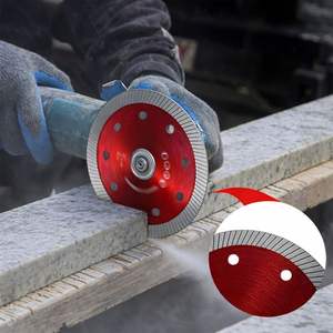 Lame en acier inoxydable segmentée diamantée HGP 105/125/150/180/230 mm, robuste et industrielle, avec revêtement en titane, pour la construction, la pierre et le marbre - Product Image 6