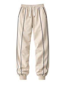 Conjunto Deportivo Personalizado para Hombre en Color Beige con Cierre, Fabricante de Ropa Deportiva, Traje para Correr con Ribete en Contraste, Ropa Casual para Gimnasio - Product Image 4