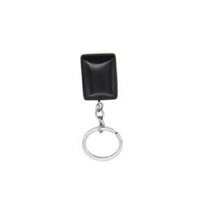 High quality Crystal Keychain Black onyx Rectangle <b>Key</b> Chine Natural Stone <b>Key</b> <b>Holder</b> Gifts for Women <b>Key</b> <b>Chain</b> wholesaler - Product Image 6